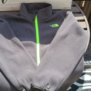 The North Face Grey Gray fleece jacket